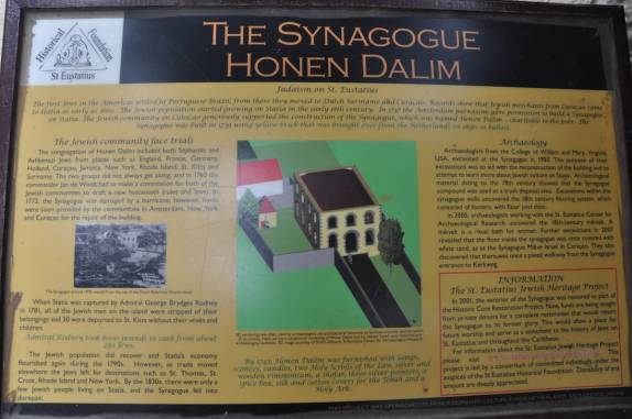 Ruínas da segunda mais antiga sinagoga do hemisfério ocidental (em Oranjestad, Sint Eustatius - Caribe)